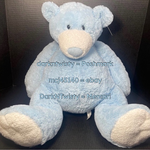 VERY RARE VHTF BNWT Mary Meyer Huge Blue Teddy Bear ITS A BOY! - Picture 1 of 12